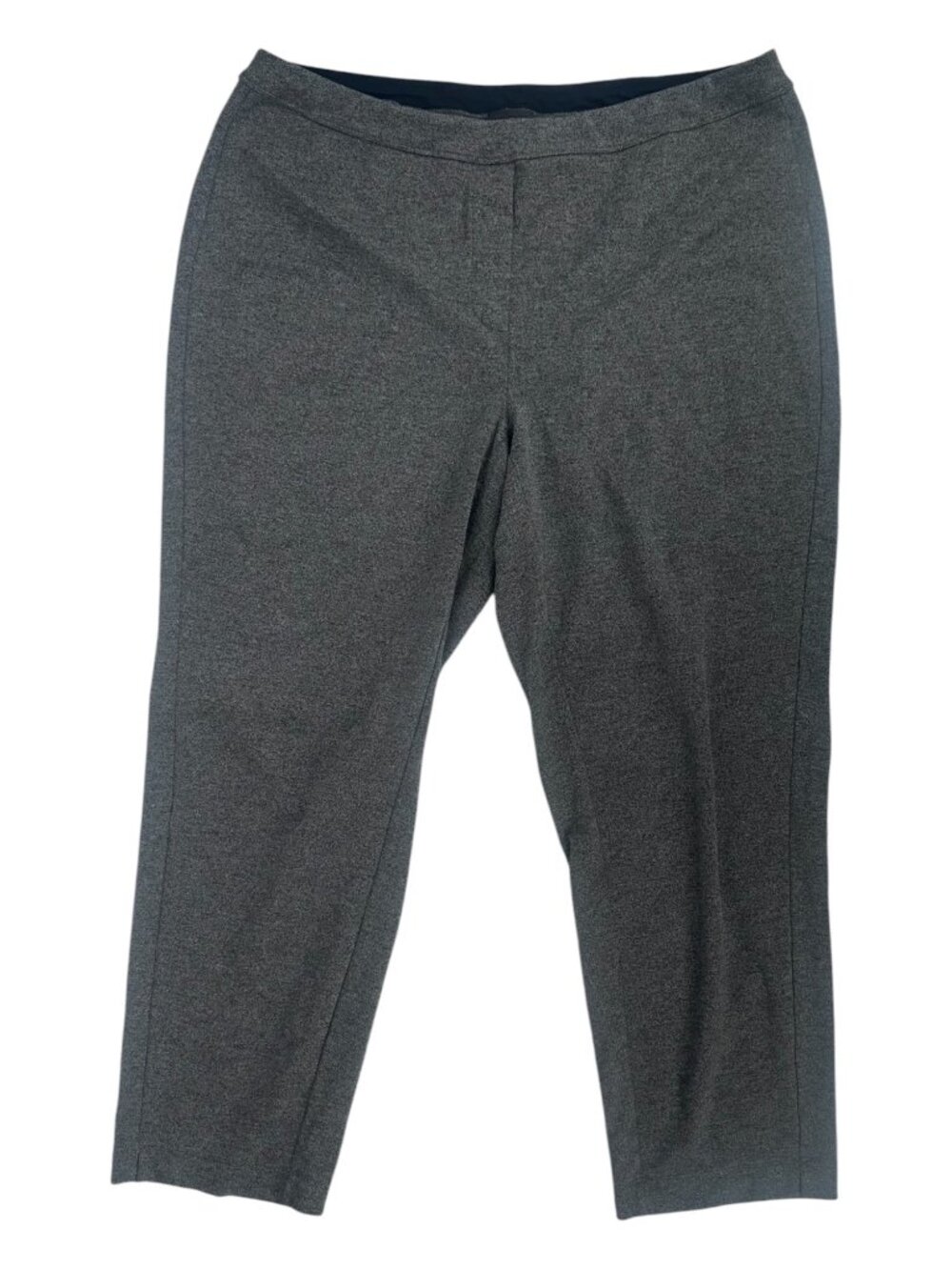 J Jill Wearever Pull On Ponte Knit Straight Leg Pants XL Heather Gray Career - Picture 1 of 8